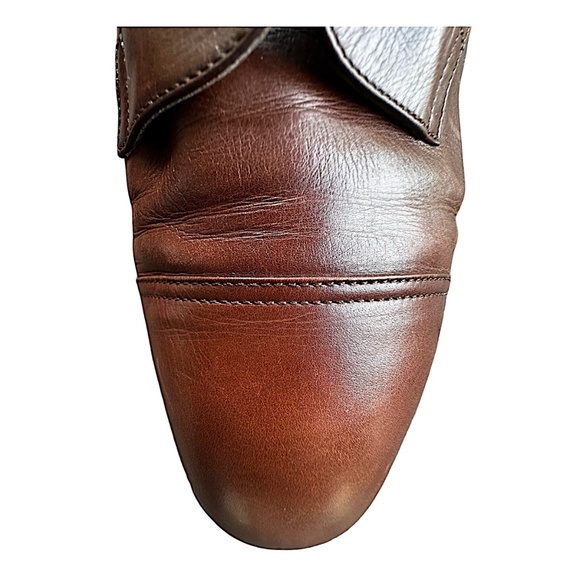 HERMES Women’s Brown Leather Derby Shoes Lace Up US 10 UK 7 EU 40 - Picture 10 of 16